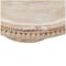 12.25" Cream Wood Cake Stand with Glass Dome Tabletop Décor